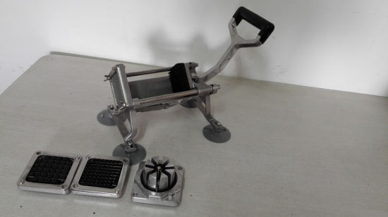 Nuevo tipo manual FRY FRY CUTTER GRT-HVC02 con base y mango negro y para cortar verduras
