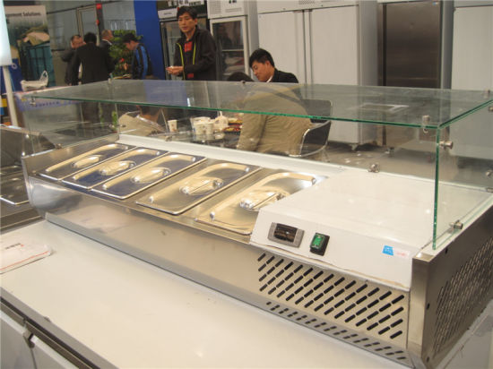 Mesa de ensalada de equipos de refrigeración para alimentos refrigerados (GRT-PT14)