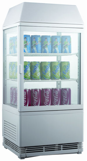 Refrigerador de pantalla con caja de luz para mostrar bebida GRT-RT58L-2