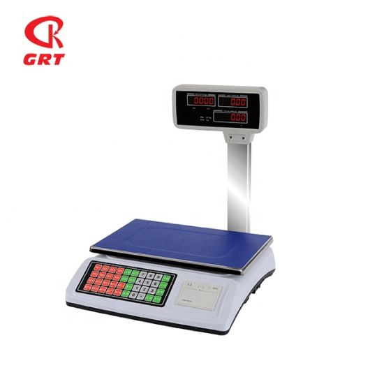 GRT-ACSP02 Venta caliente Pesando escala electrónica con impresora de etiquetas