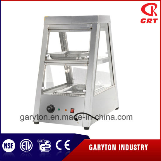 Calentador de alimentos trapezoides de acero inoxidable (GRT-2 * 1) con circulación de aire caliente