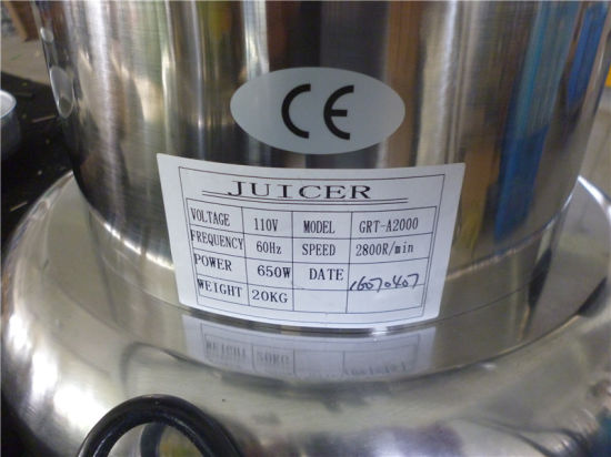 Juicer vegetal comercial (GRT-A2000)
